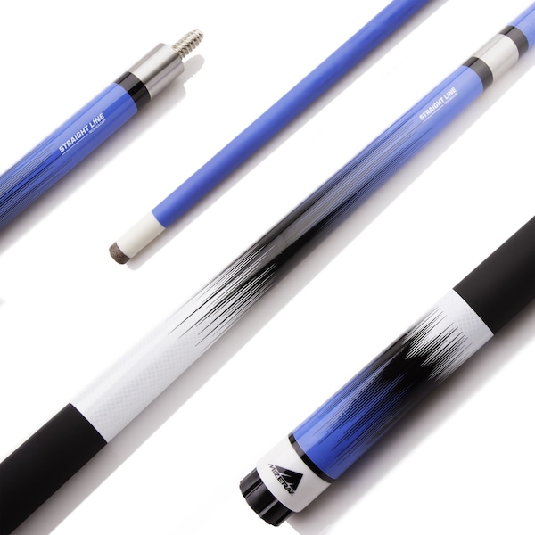Mizerak 58 in. Deluxe Composite Neon Fade Cue, Blue P1881B - main